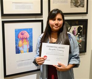 Artist at the Word and Image High School Exhibition 
